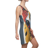 Abstract Alien Women's Cut & Sew Racerback Dress (AOP)