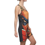 Super Angry Audrey Women's Cut & Sew Racerback Dress (AOP)