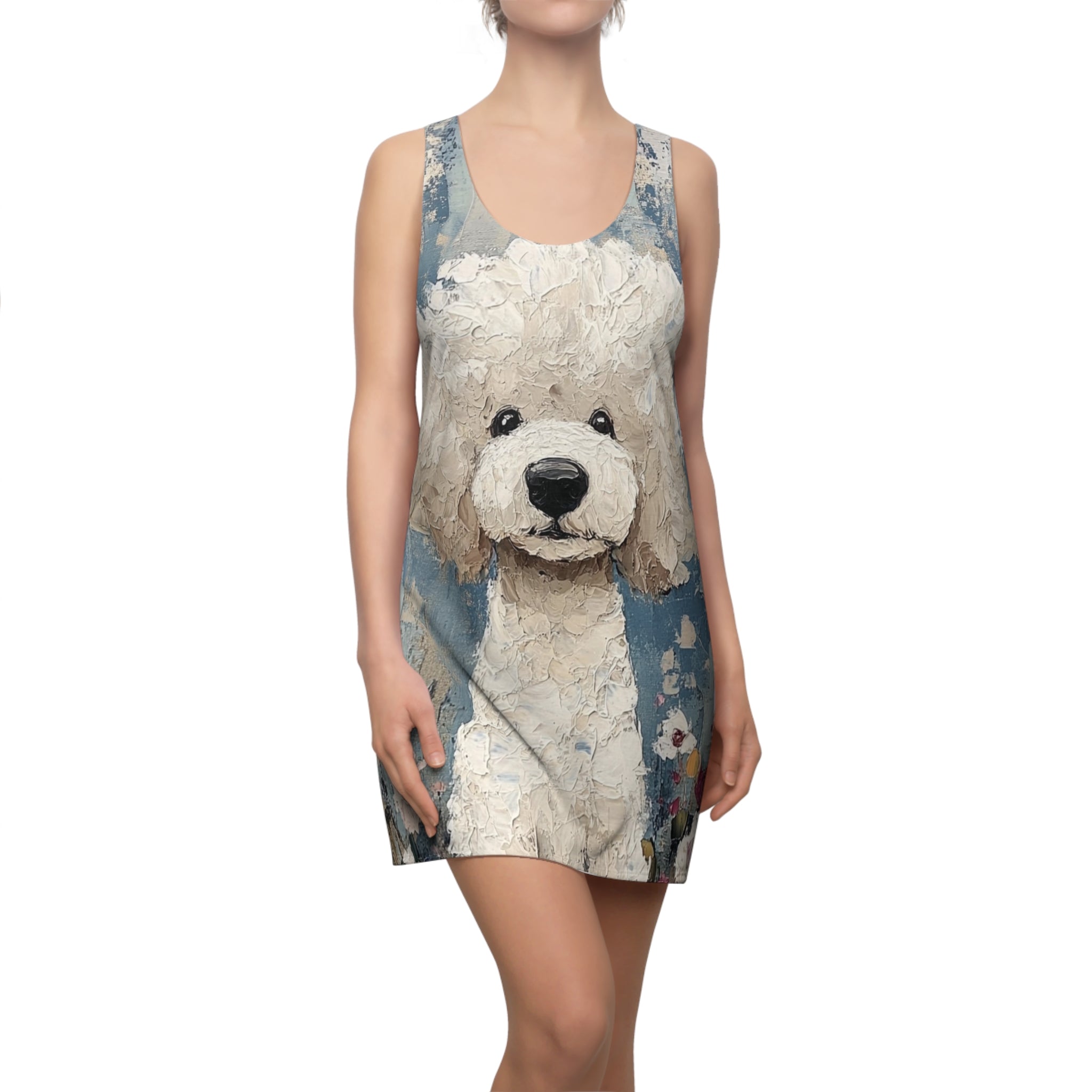 Cotton Candy Women's Cut & Sew Racerback Dress (AOP)