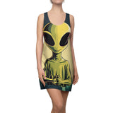 Mind Over Matter Alien Women's Cut & Sew Racerback Dress (AOP)
