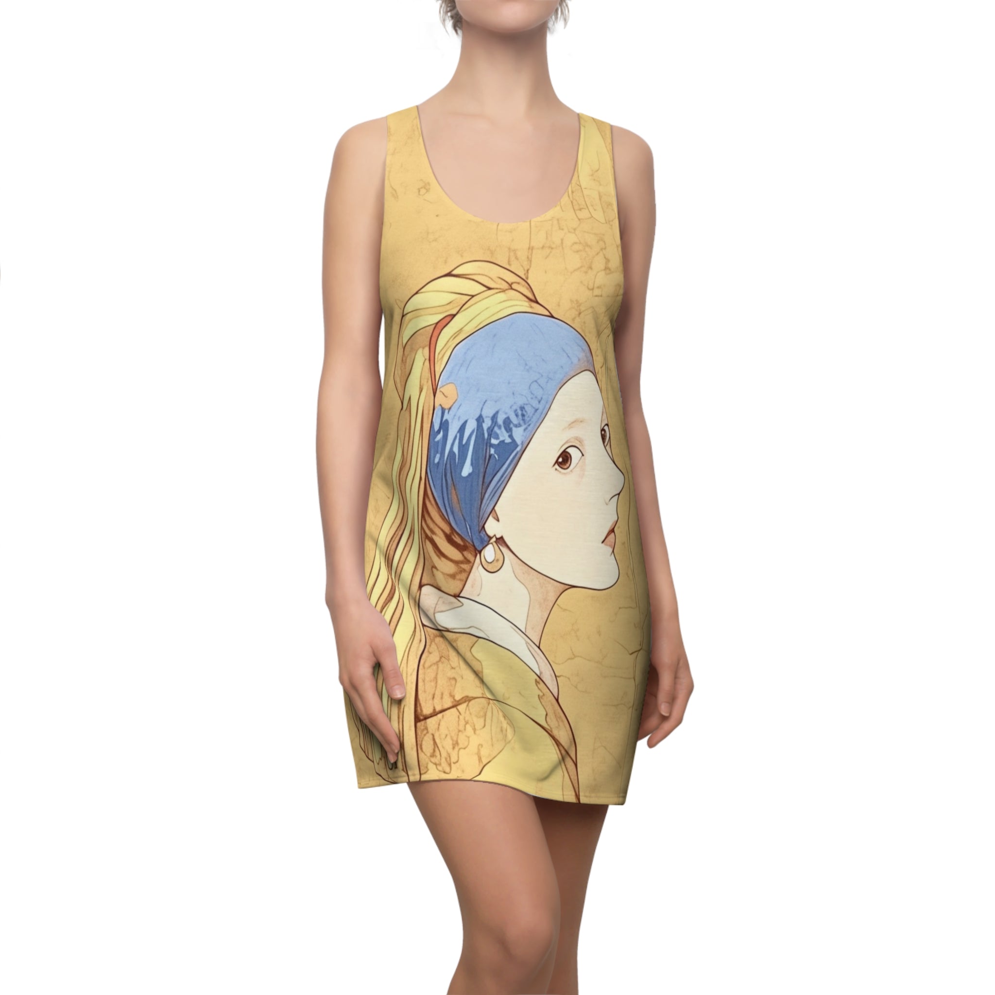 Pearl Girl Women's Cut & Sew Racerback Dress (AOP)