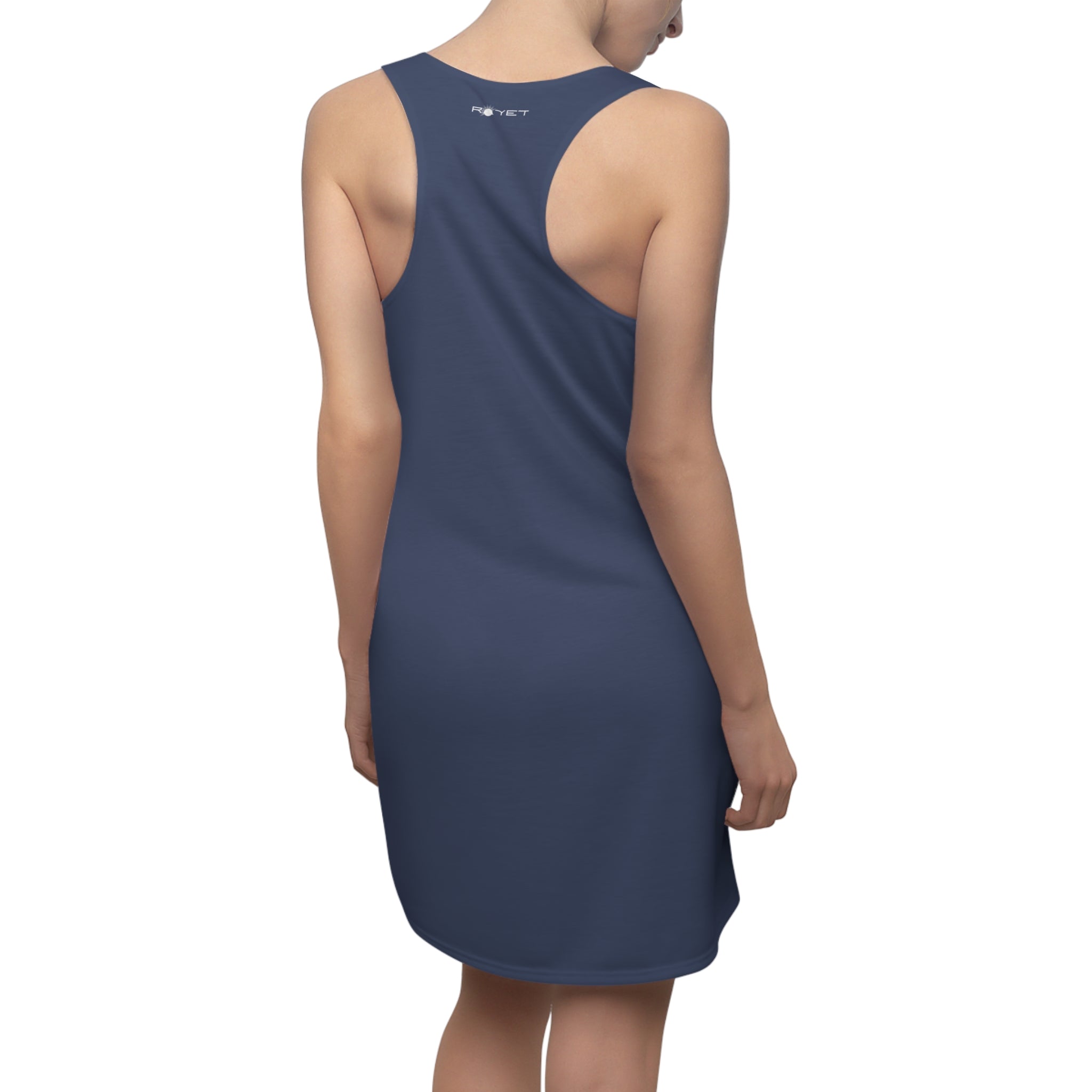 Super Mighty Mia Women's Cut & Sew Racerback Dress (AOP)