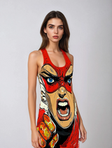 Super Lawless Lucia Women's Cut & Sew Racerback Dress (AOP)