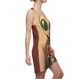 Pleasantly Plaid Alien Copy of Women's Cut & Sew Racerback Dress (AOP)