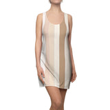 Earth Tone Vert Women's Cut & Sew Racerback Dress (AOP)